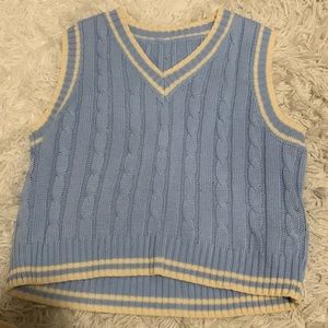 Blue sweater vest